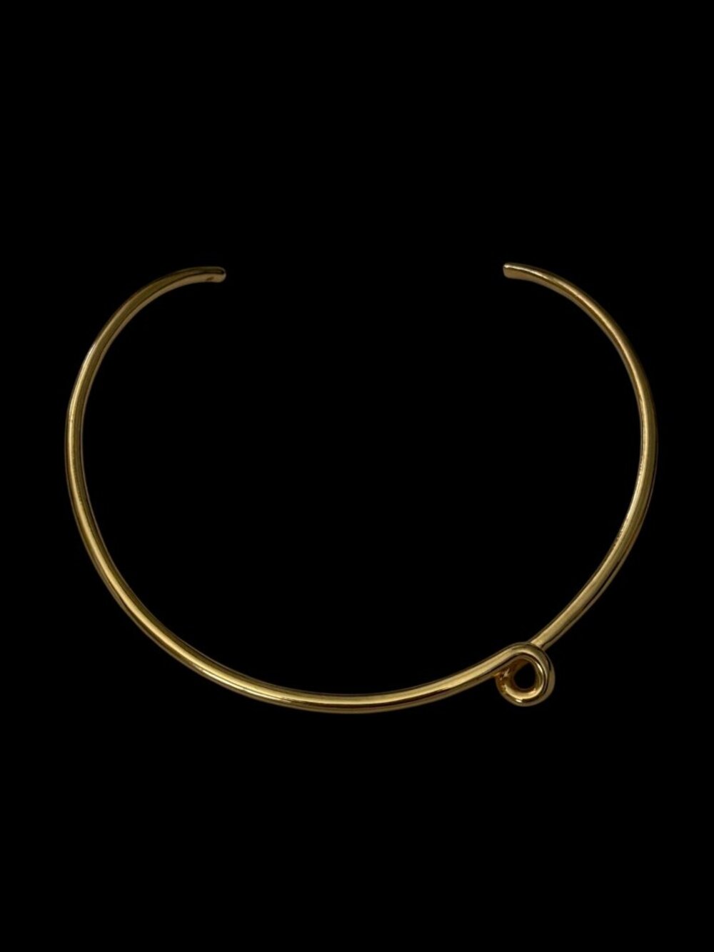 Madewell Gold-Plated Recycled Zinc Cuff Necklace With Looped Design